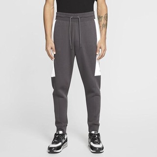 Pantaloni Nike Air Fleece Barbati Gri Albi Gri Inchis | EGZM-78253